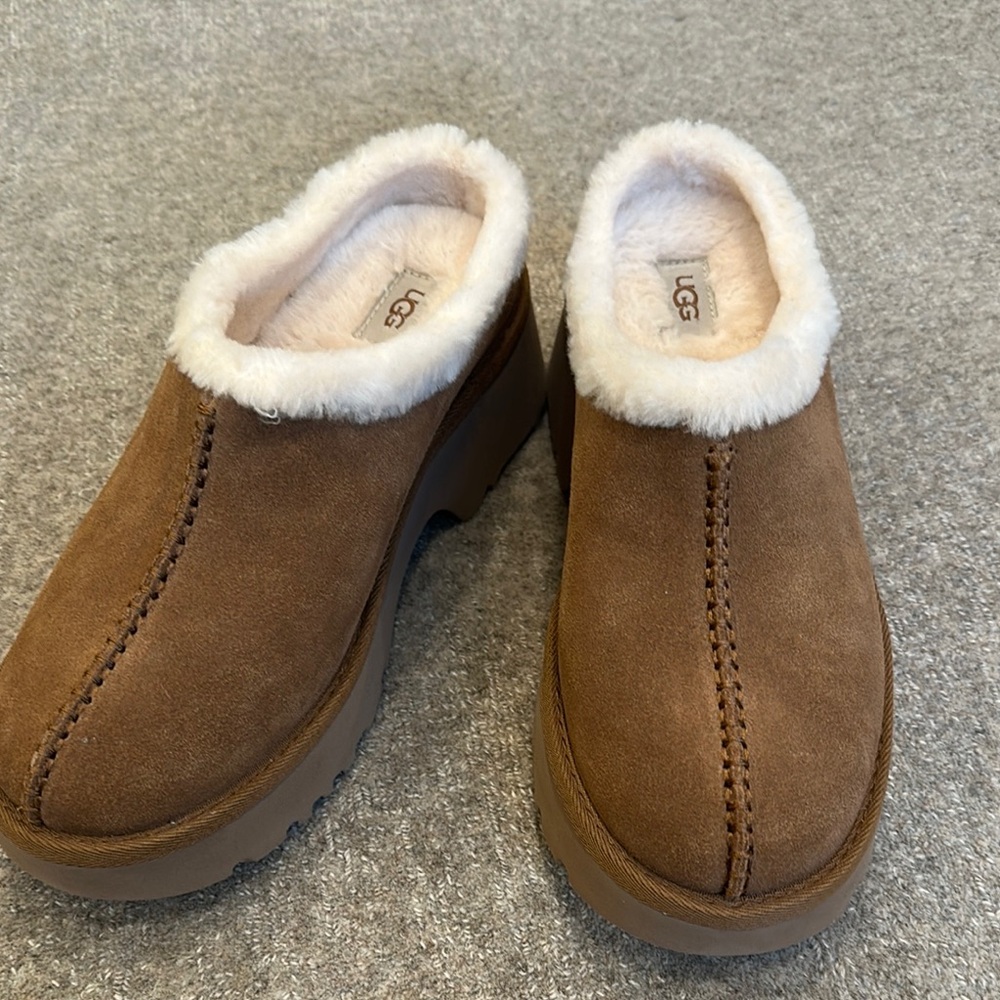 UGG Women's Brown Suede Slip-On Shoes